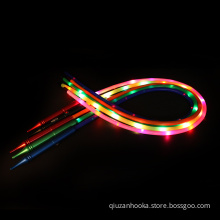 Glow in the dark hookah hose led light electronic shisha tube